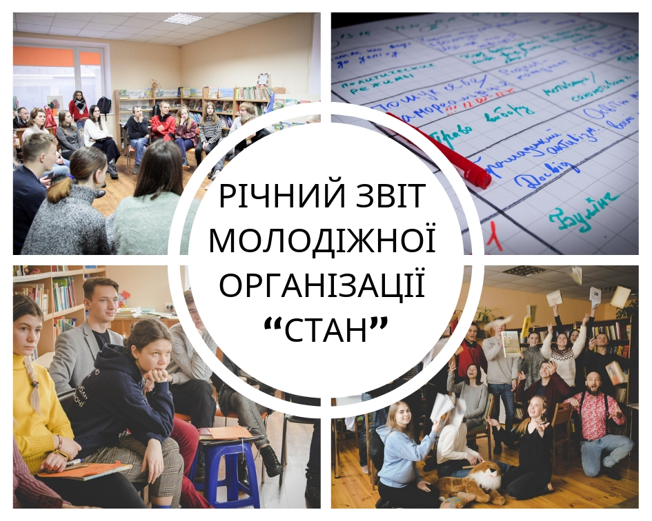 РІЧНИЙ ЗВІТ МОЛОДІЖНОЇ ОРГАНІЗАЦІЇ “СТАН” ЗА 2018 РІК