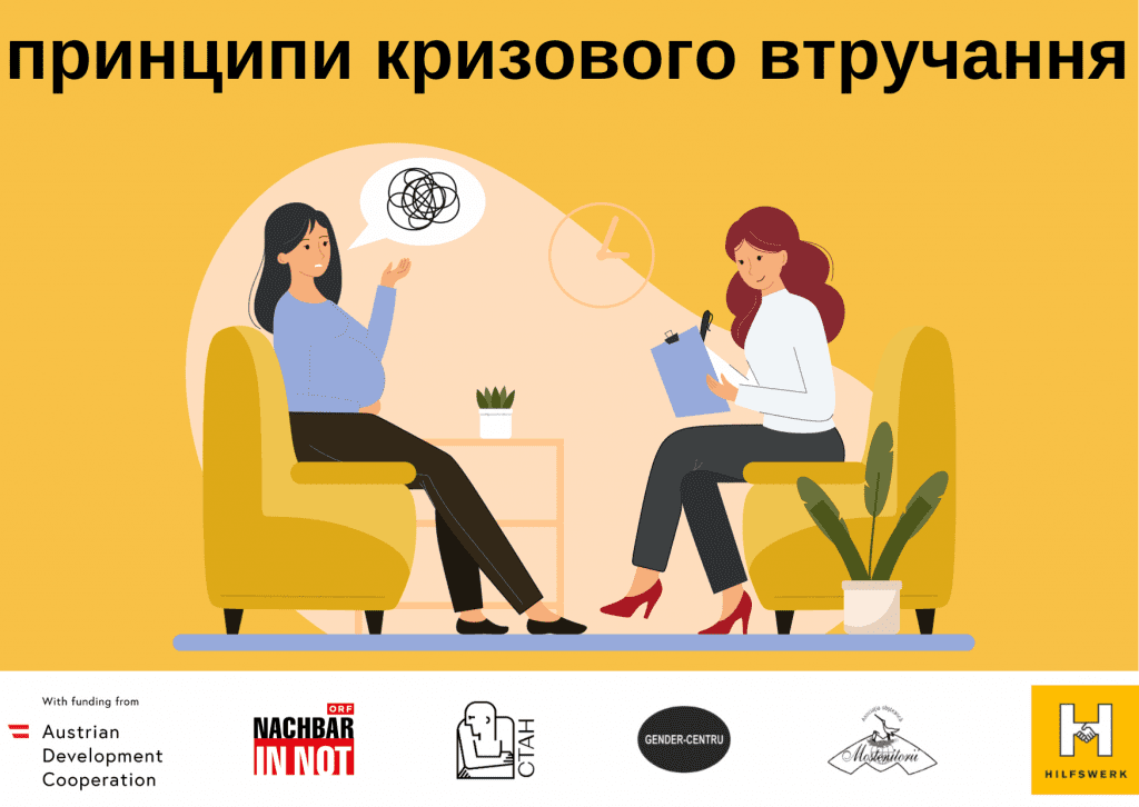 Для фахівців, які допомагають людям організували тренінг “Основні принципи кризового втручання”